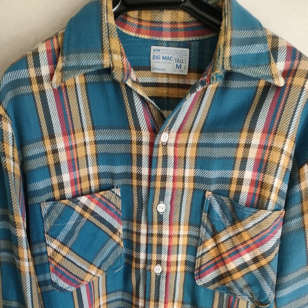 70s BIG MAC チェック 長袖ヘビー ネルシャツM/70年代 70s BIG MAC チェック 長袖ヘビー ネルシャツM/70年代