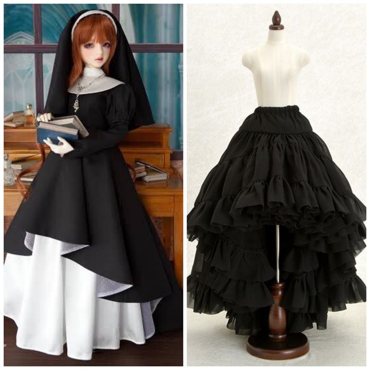 ボークス製 祈りの少女+プリンセスぽんぽんパニエ(ブラック ボークス製 祈りの少女+プリンセスぽんぽんパニエ(ブラック