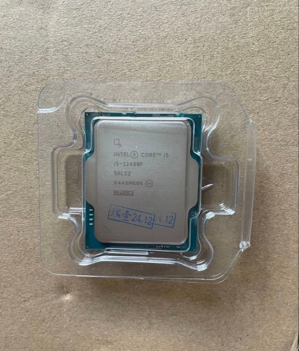新品未使用 Intel Core I5-12400f Cpu プロセッサ (box無 新品未使用 Intel Core I5-12400f Cpu プロセッサ (box無