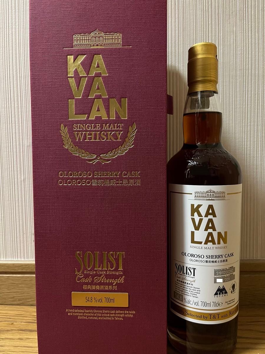 限定品】カバラン ソリスト オロロソシェリーカスク for T&T 限定品】カバラン ソリスト オロロソシェリーカスク for T&T
