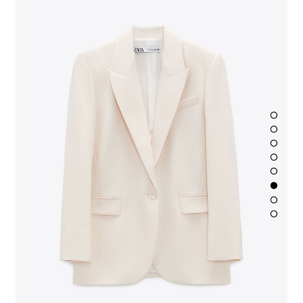 ZARA ノーカラージャケット オフホワイト S 未使用|Yahoo ZARA ノーカラージャケット オフホワイト S 未使用|Yahoo