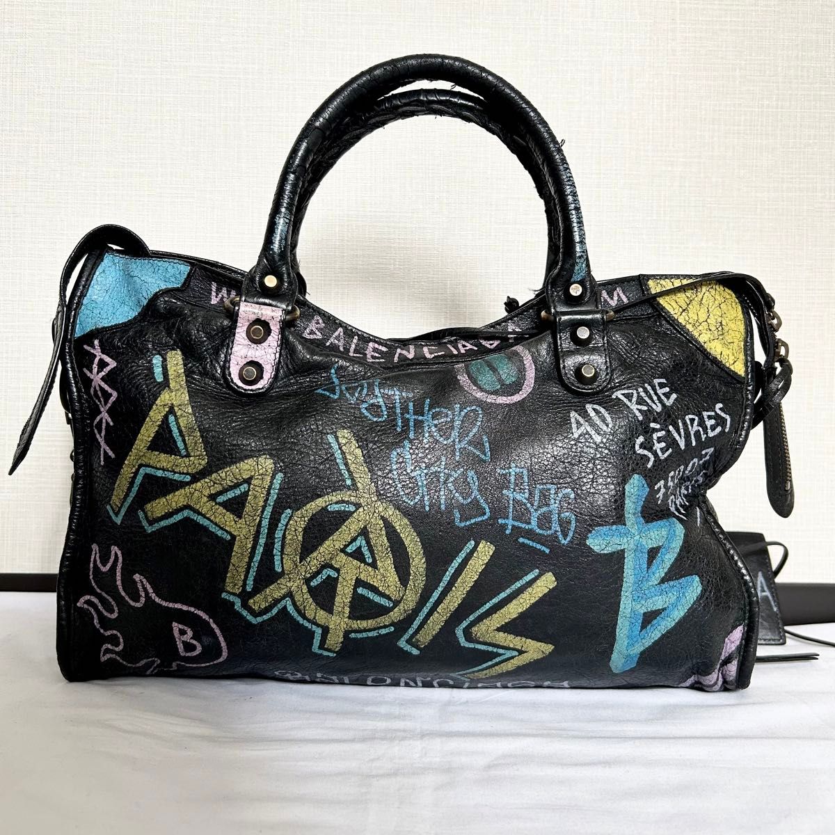 BALENCIAGA ハンドバッグ ショルダー シティ グラフィティ 2way BALENCIAGA ハンドバッグ ショルダー シティ グラフィティ 2way