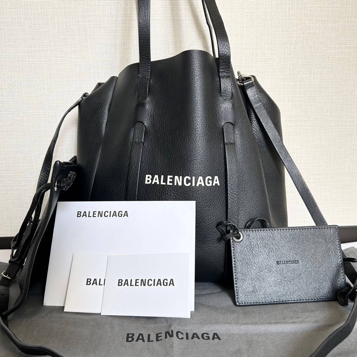 美品 2way BALENCIAGA トートバッグ ショルダー 黒 エブリデイ 美品 2way BALENCIAGA トートバッグ ショルダー 黒 エブリデイ
