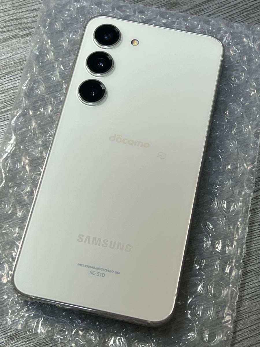 中古 SIMフリー Galaxy S23 SC-51D クリーム色 6 1インチ 中古 SIMフリー Galaxy S23 SC-51D クリーム色 6 1インチ