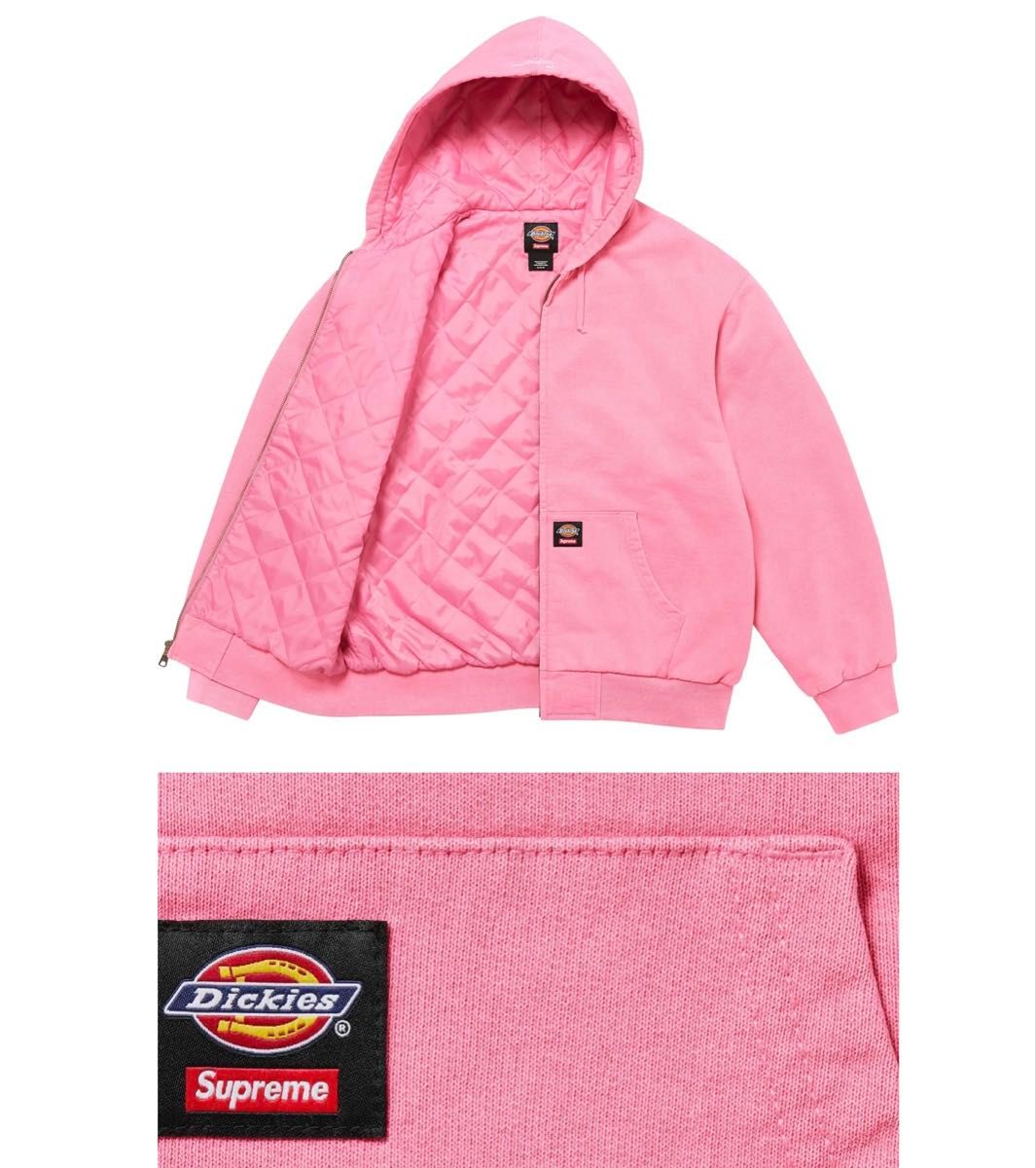Supreme x Dickies Quilted Lined Zip Up Hooded Sweatshirt Supreme x Dickies Quilted Lined Zip Up Hooded Sweatshirt