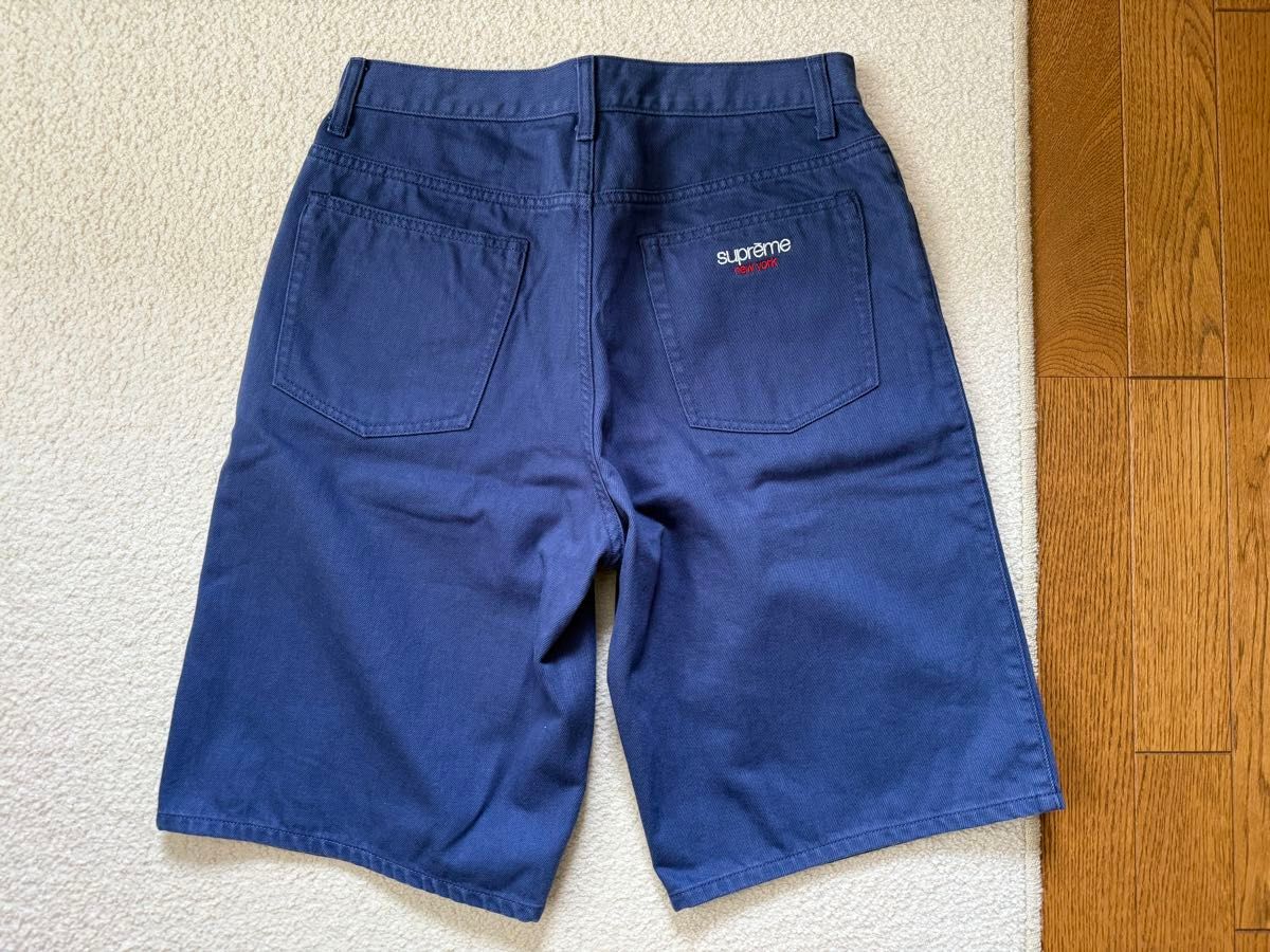Supreme Baggy Denim Short(24ss) Navy サイズ30【美品】バギー Supreme Baggy Denim Short(24ss) Navy サイズ30【美品】バギー