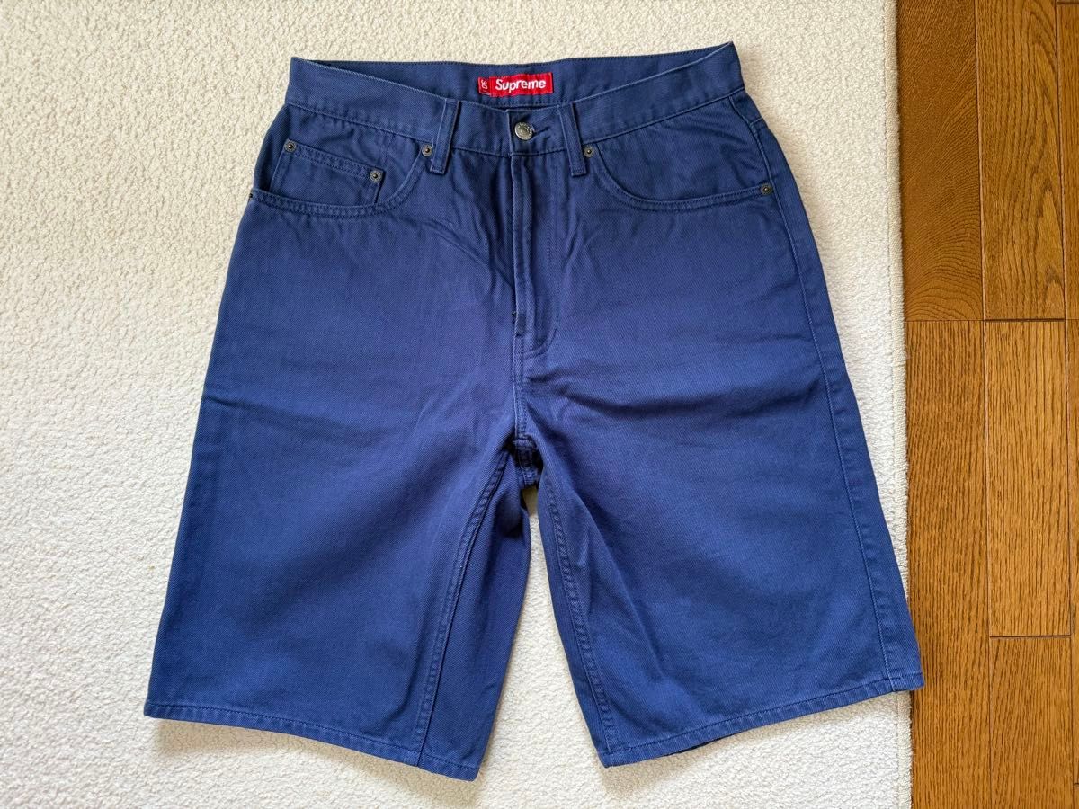 Supreme Baggy Denim Short(24ss) Navy サイズ30【美品】バギー Supreme Baggy Denim Short(24ss) Navy サイズ30【美品】バギー