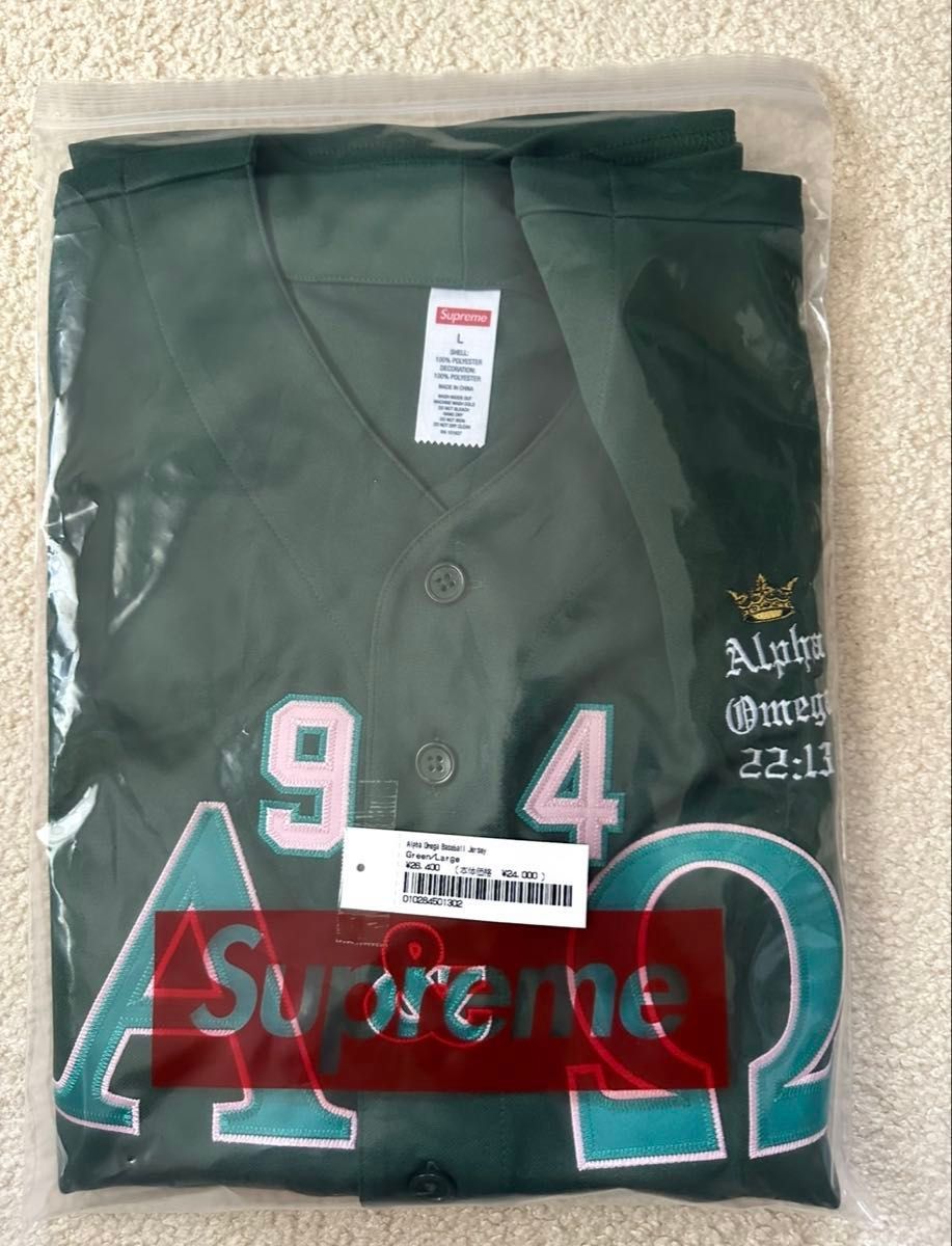 Supreme Alpha Omega Baseball Jersey(24fw) サイズL Supreme Alpha Omega Baseball Jersey(24fw) サイズL