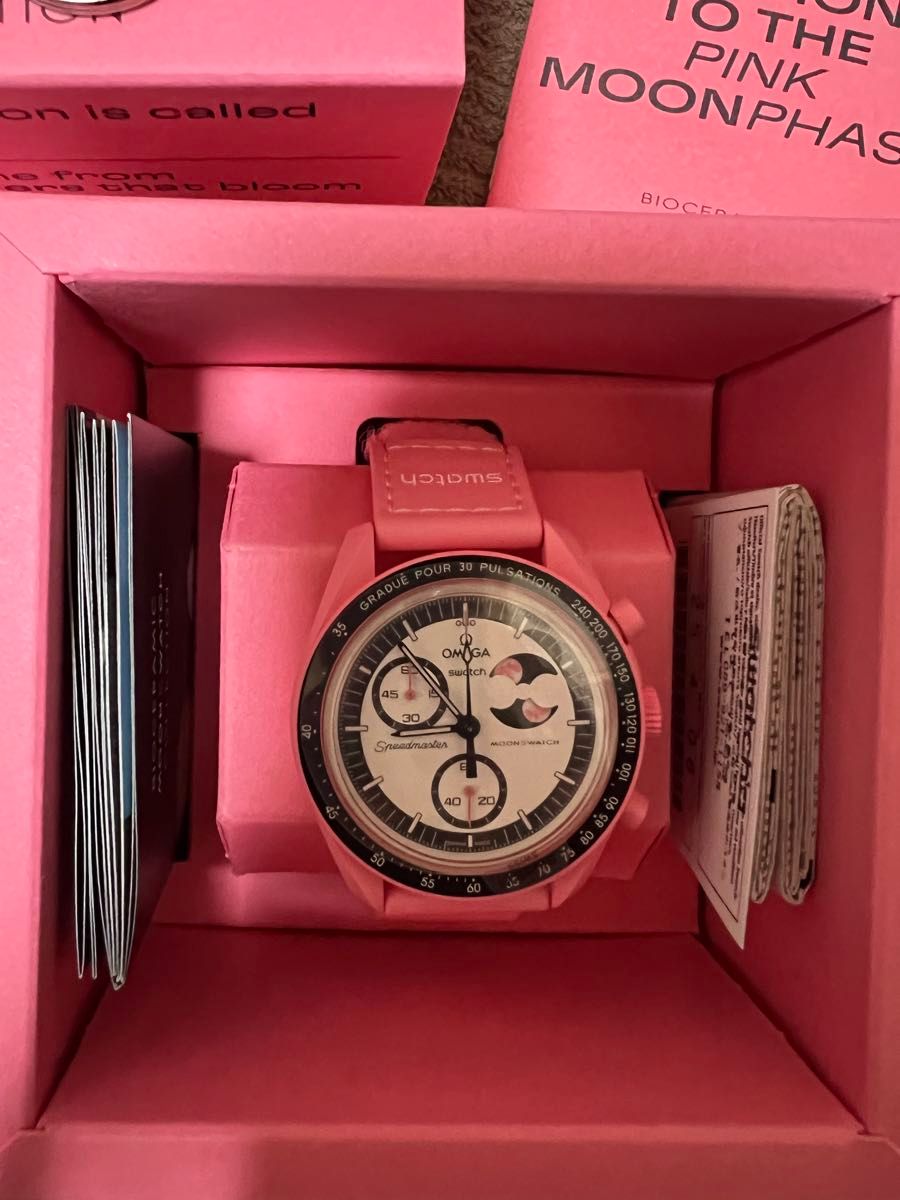 Swatch x OMEGA MoonSwatch MISSION TO THE PINK MOONPHASE 限定 Swatch x OMEGA MoonSwatch MISSION TO THE PINK MOONPHASE 限定