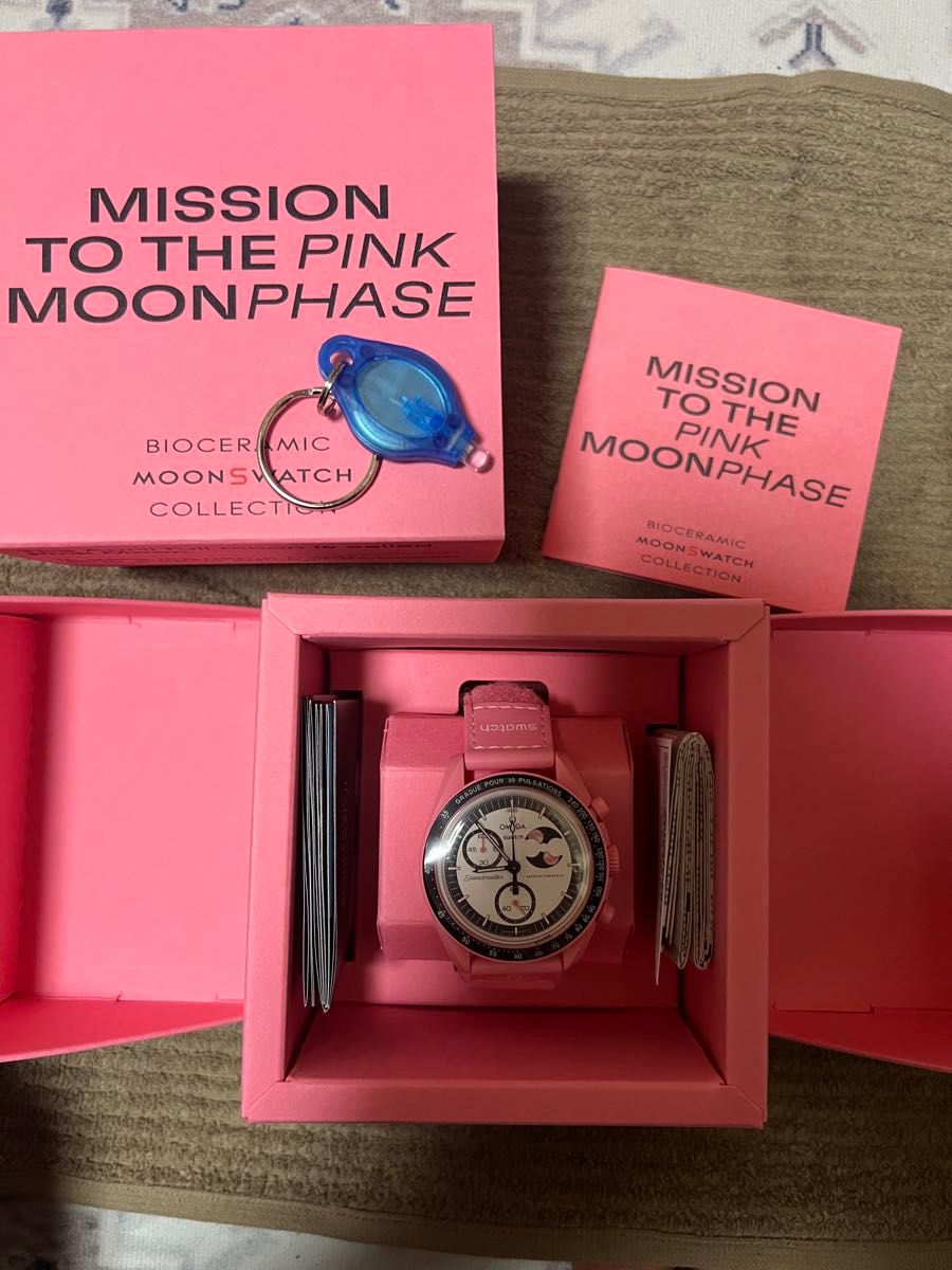 Swatch x OMEGA MoonSwatch MISSION TO THE PINK MOONPHASE 限定 Swatch x OMEGA MoonSwatch MISSION TO THE PINK MOONPHASE 限定