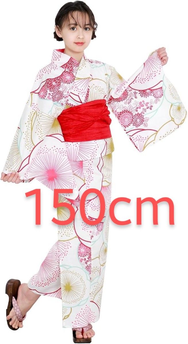 新品未使用】KYOETSU キョウエツ 150cm 浴衣セット 浴衣 二部式 新品未使用】KYOETSU キョウエツ 150cm 浴衣セット 浴衣 二部式