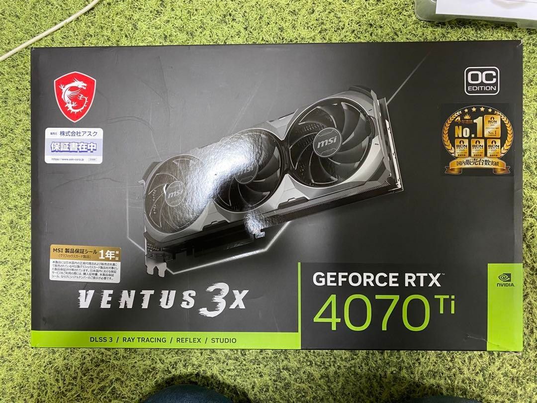 MSI GeForce RTX 4070 Ti VENTUS 3X OC|Yahoo!フリマ(旧PayPay MSI GeForce RTX 4070 Ti VENTUS 3X OC|Yahoo!フリマ(旧PayPay