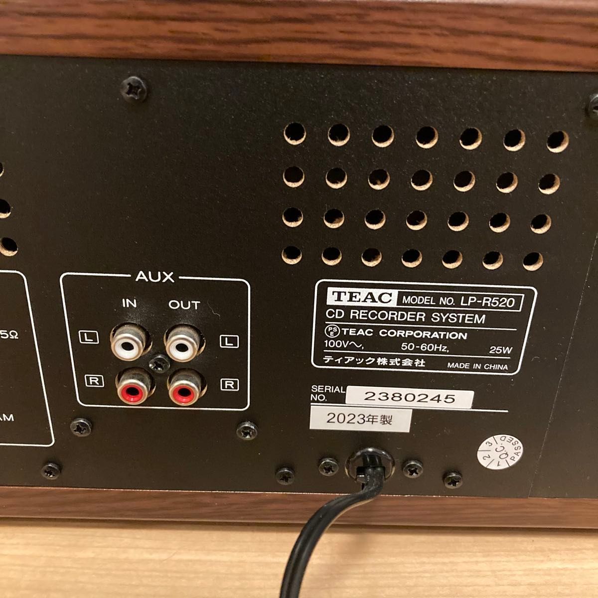 TEAC LP-R520-WA ターンテーブル/カセットプレーヤー付 CD TEAC LP-R520-WA ターンテーブル/カセットプレーヤー付 CD