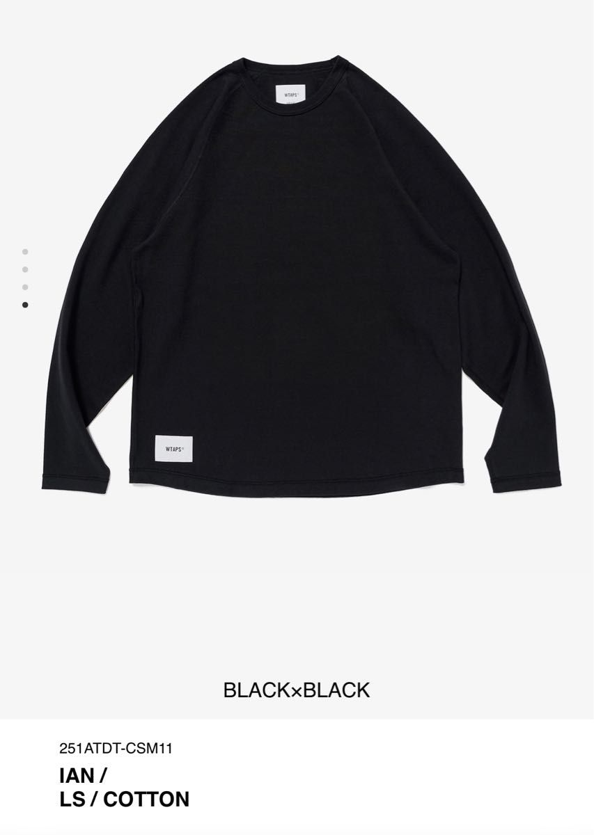 wtaps IAN / LS / COTTON Black 04 XL 新品未使用 ラグラン wtaps IAN / LS / COTTON Black 04 XL 新品未使用 ラグラン