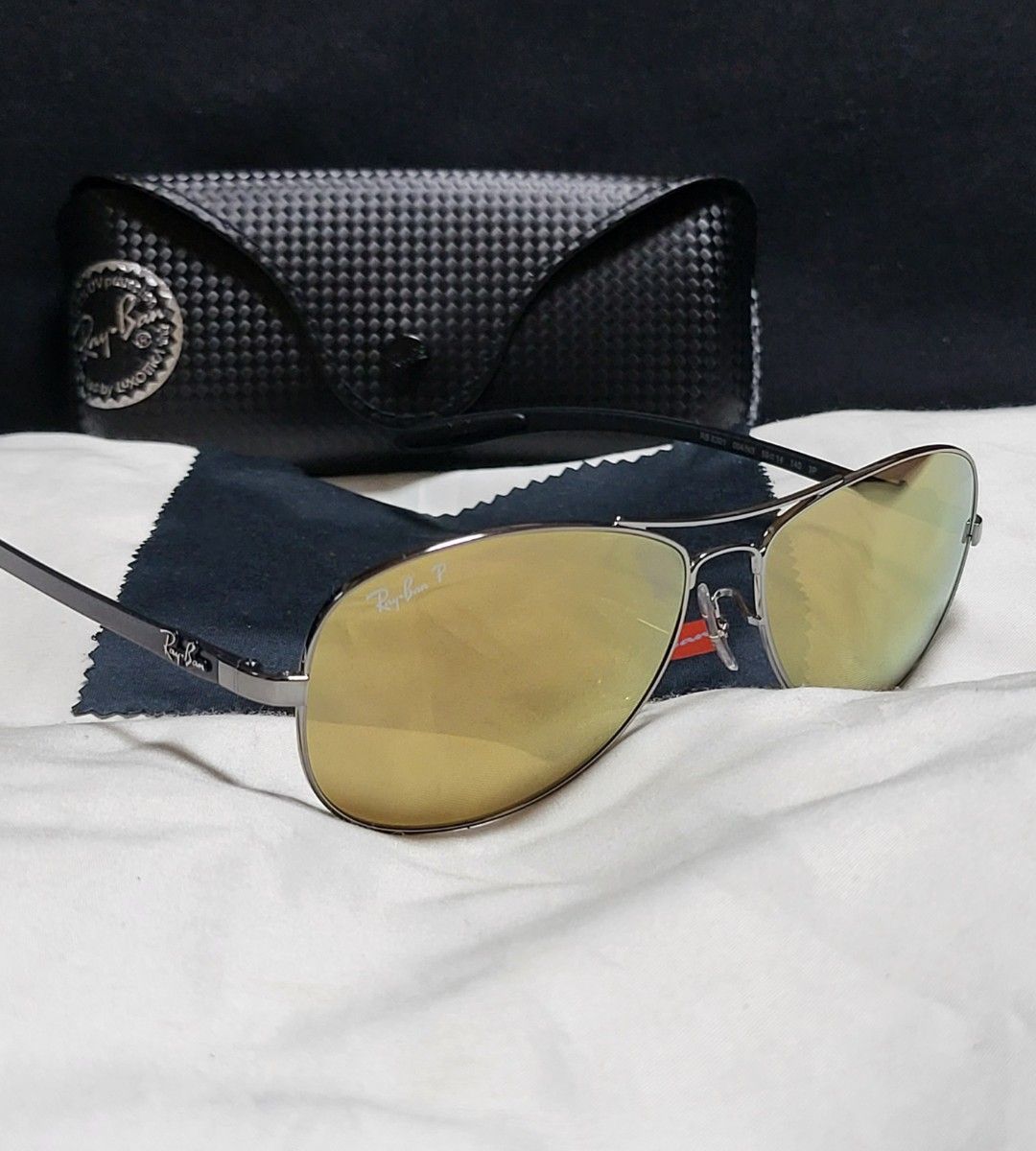 Ray-Ban レイバン ロゴ付き 偏光サングラス RB8301 ケース付き Ray-Ban レイバン ロゴ付き 偏光サングラス RB8301 ケース付き