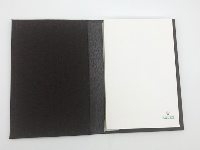 ROLEX ロレックス 大型メモ帳 レザーケース付き 純正品 | www