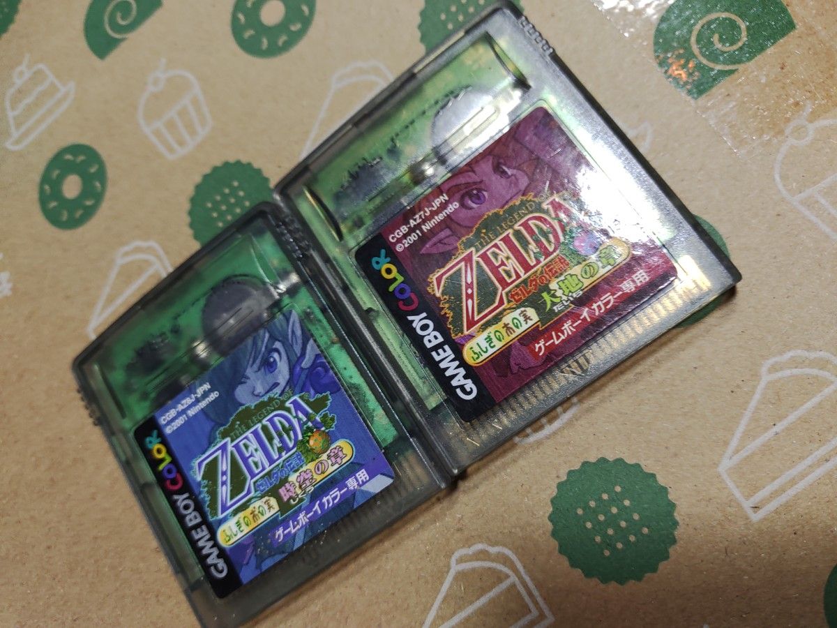 GBC ゼルダの伝説 ふしぎの木の実 大地の章 時空の章 二本セット GBC ゼルダの伝説 ふしぎの木の実 大地の章 時空の章 二本セット