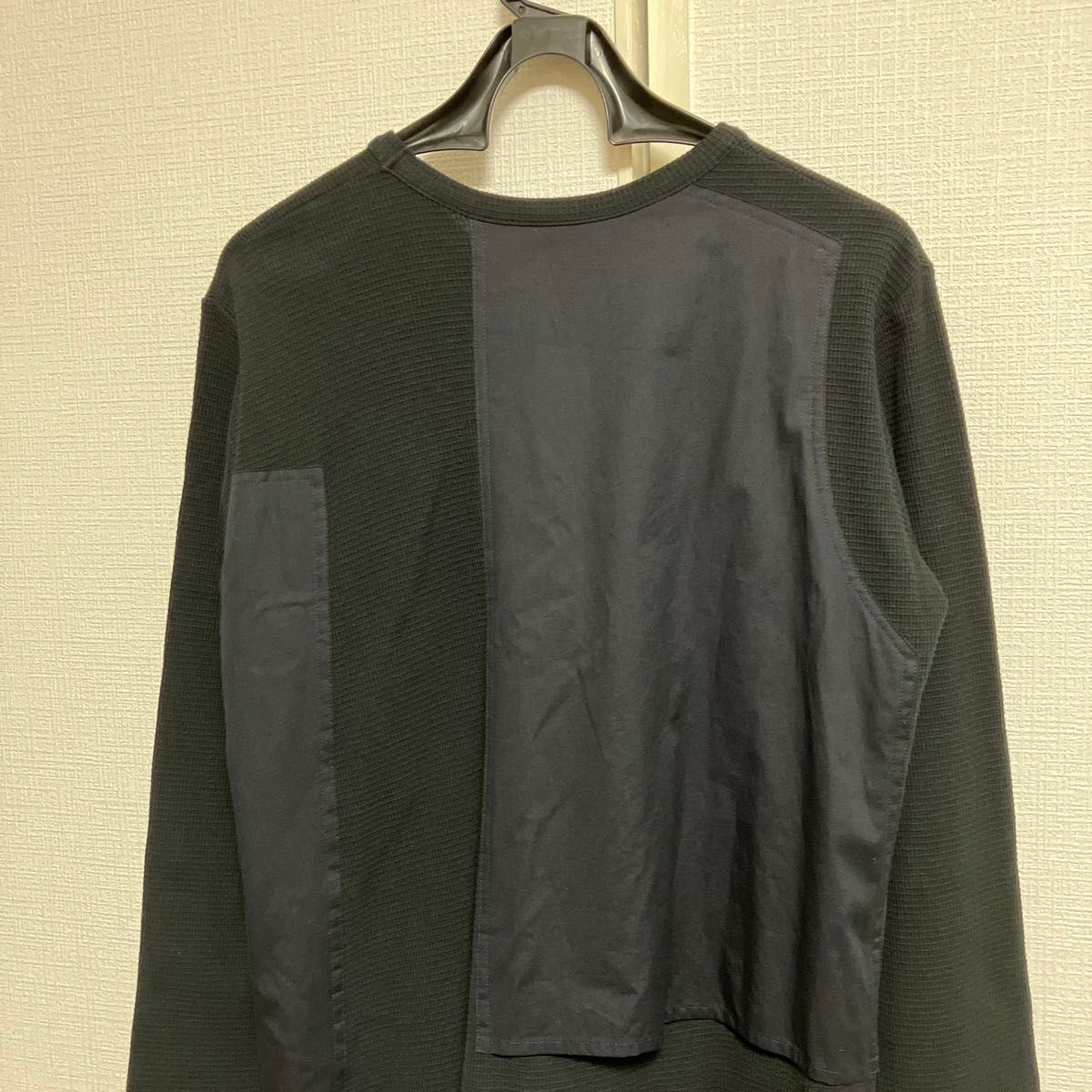 クリーニング済み】Y's ワイズ 長袖ワンピース ブラック サイズ2 クリーニング済み】Y's ワイズ 長袖ワンピース ブラック サイズ2