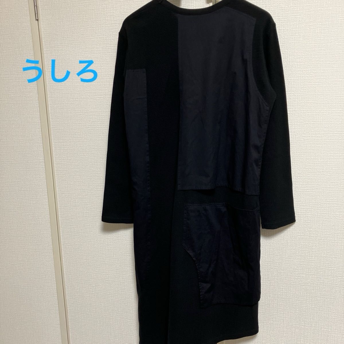 クリーニング済み】Y's ワイズ 長袖ワンピース ブラック サイズ2 クリーニング済み】Y's ワイズ 長袖ワンピース ブラック サイズ2