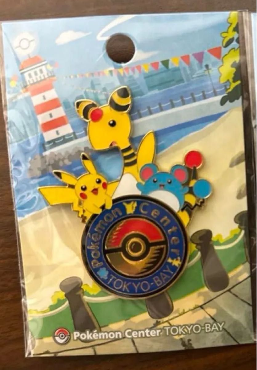 ポケモンセンタートウキョーベイ店舗限定ロゴピンズ ピカチュウ