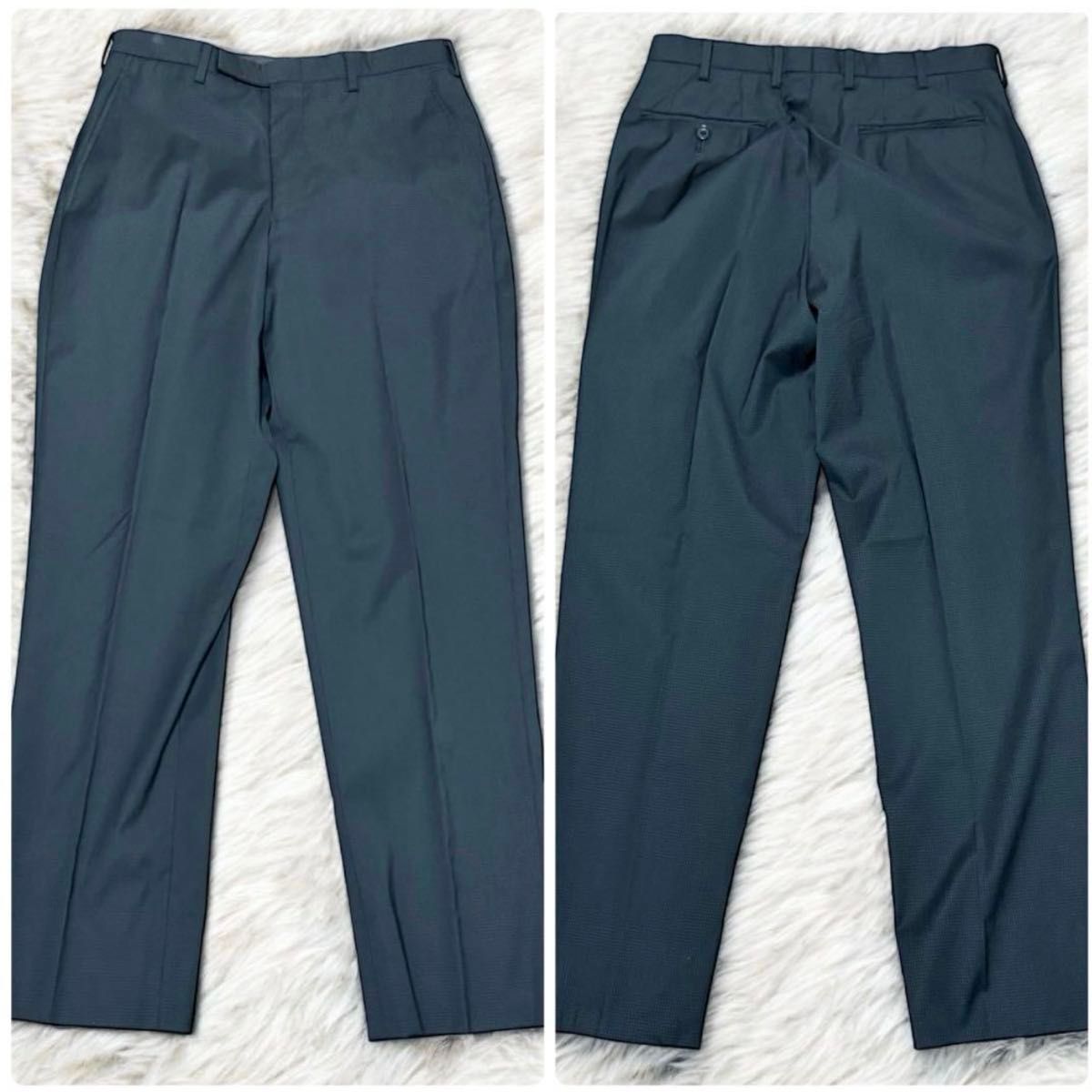 美品 BURBERRY BLACK LABEL セットアップ 黒 M 背抜き サイド 美品 BURBERRY BLACK LABEL セットアップ 黒 M 背抜き サイド