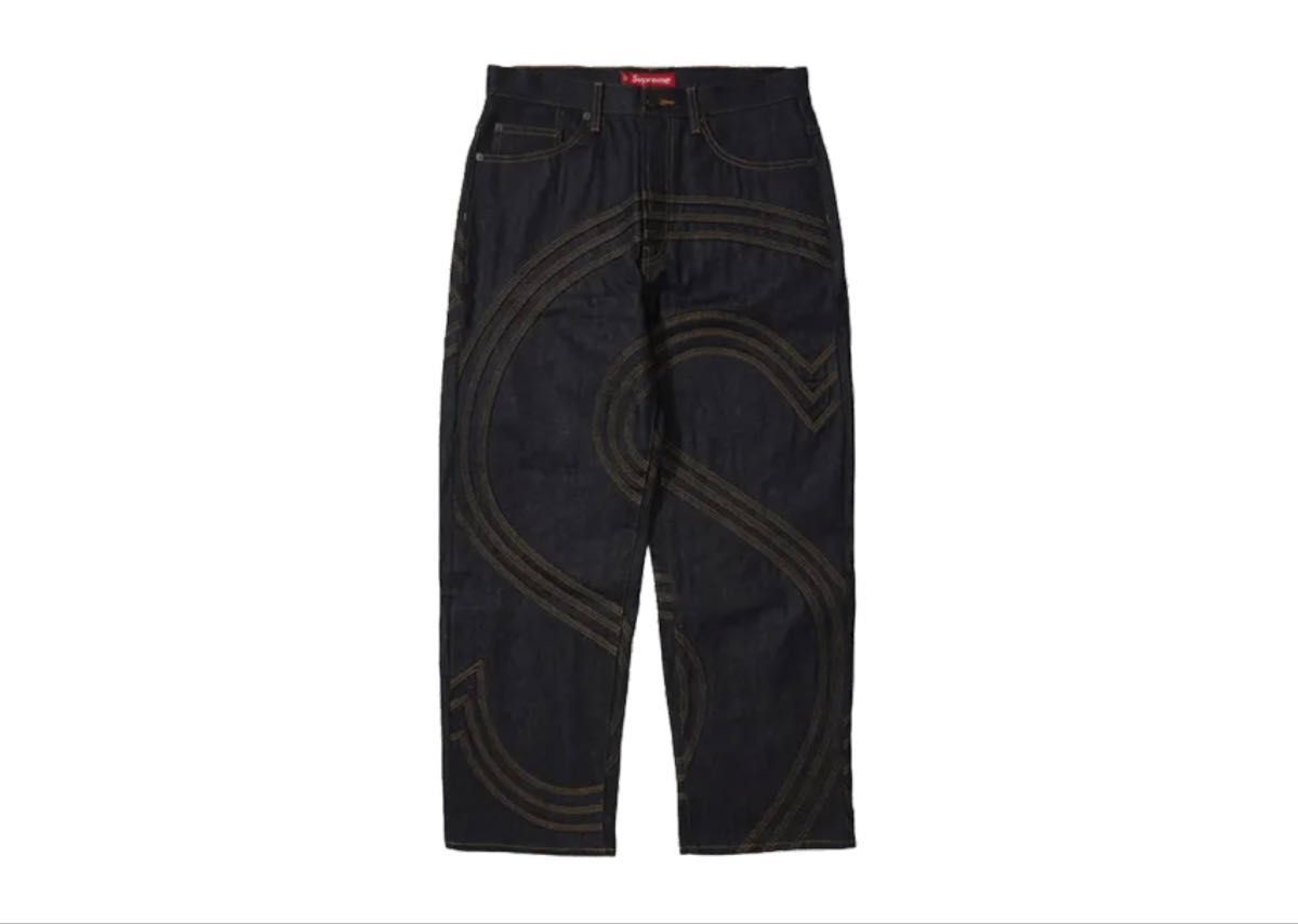 Supreme S Logo Rigid Baggy Jean Supreme S Logo Rigid Baggy Jean