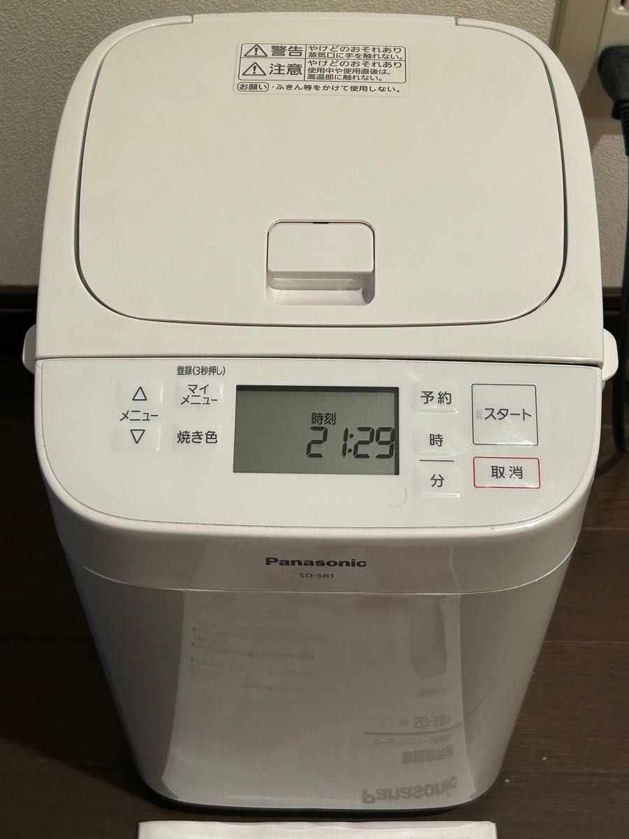 パナソニック ホームベーカリー SD-SB1-W 説明書付き|Yahoo パナソニック ホームベーカリー SD-SB1-W 説明書付き|Yahoo