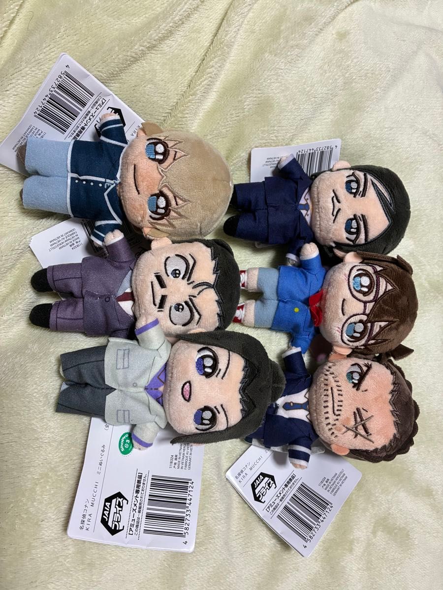 6種 名探偵コナン ナムコ限定 KIRA MUCCHI ミニぬいぐるみ 6種 名探偵コナン ナムコ限定 KIRA MUCCHI ミニぬいぐるみ