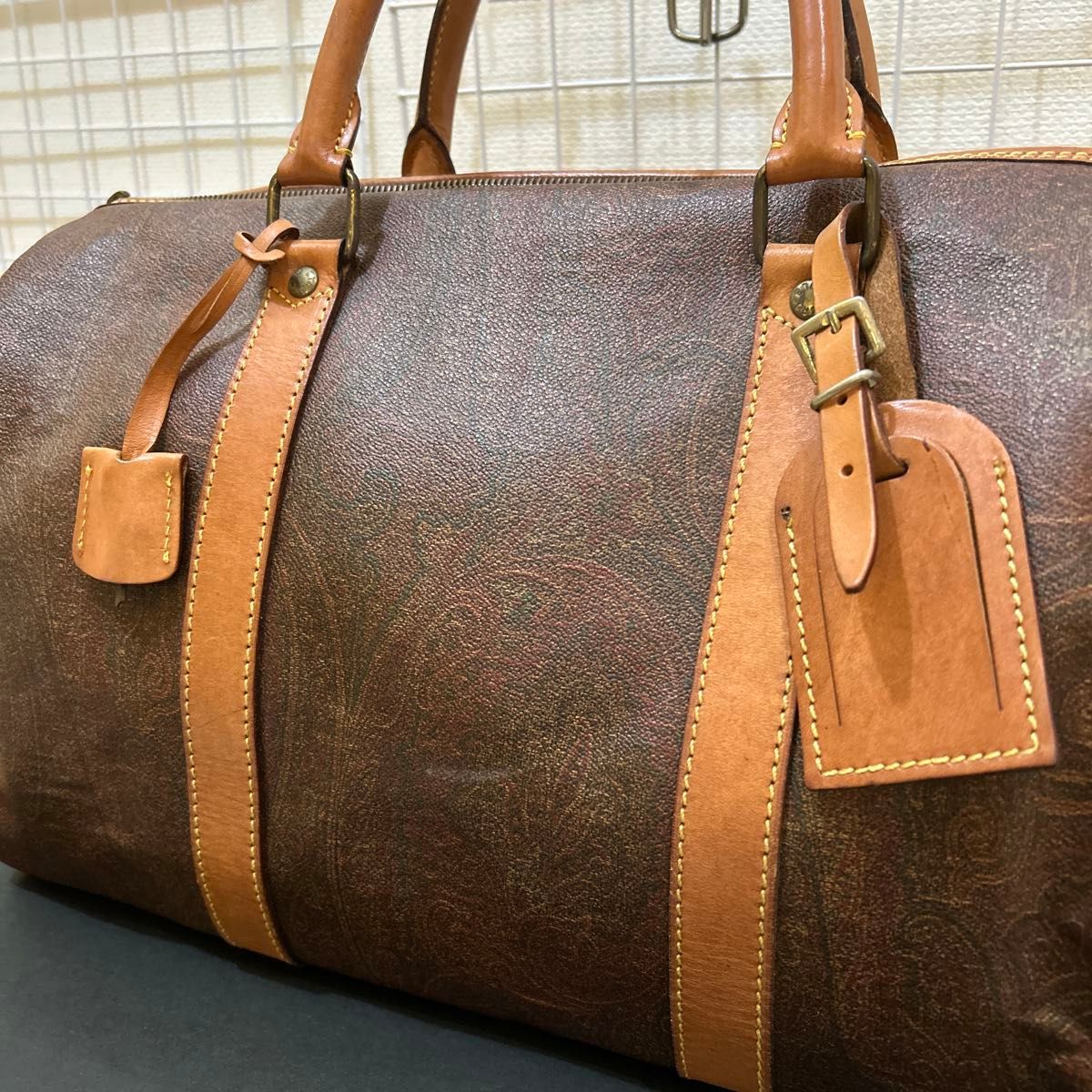 まあまあ美品】ETRO エトロ ペイズリー柄 ボストンバッグ まあまあ美品】ETRO エトロ ペイズリー柄 ボストンバッグ