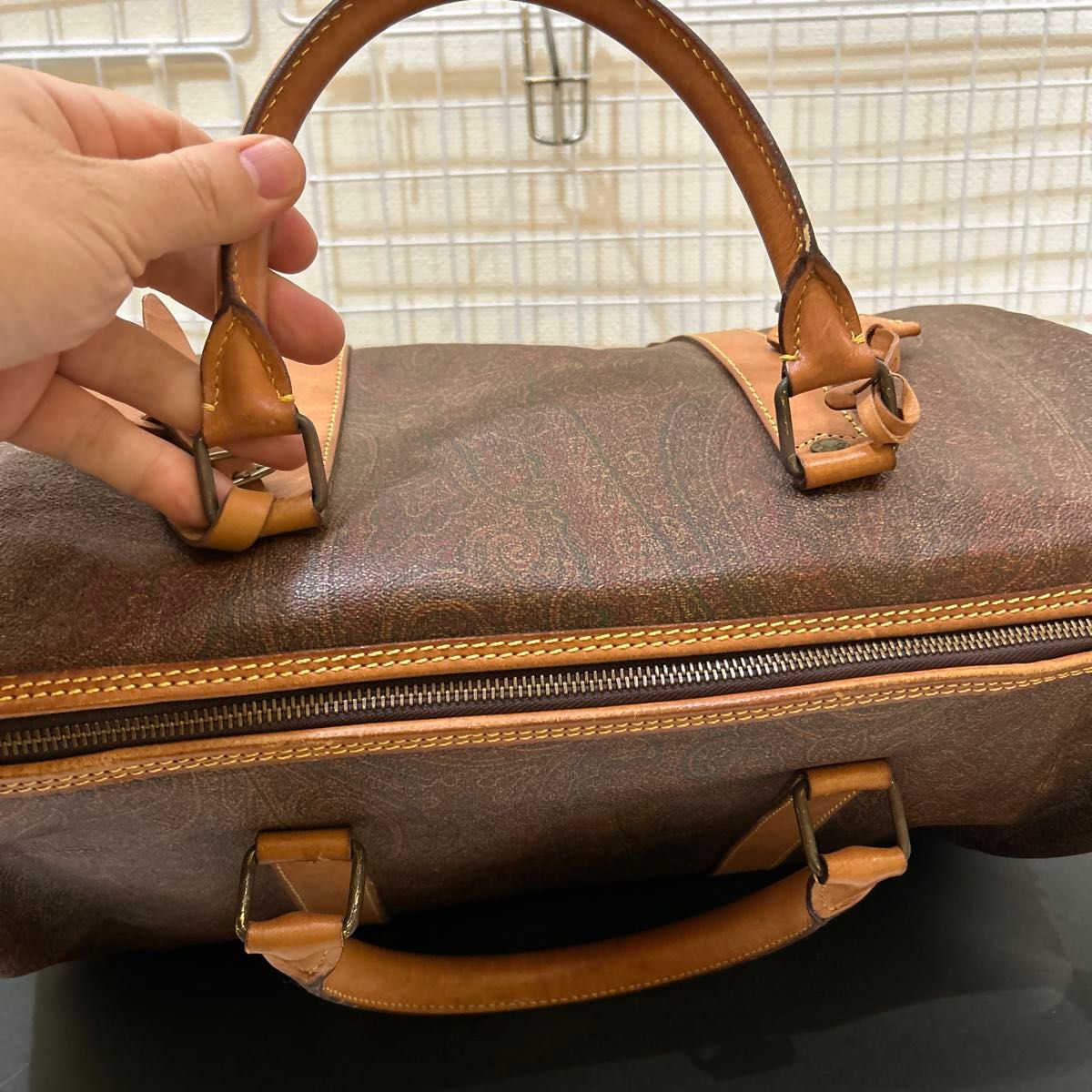 まあまあ美品】ETRO エトロ ペイズリー柄 ボストンバッグ まあまあ美品】ETRO エトロ ペイズリー柄 ボストンバッグ