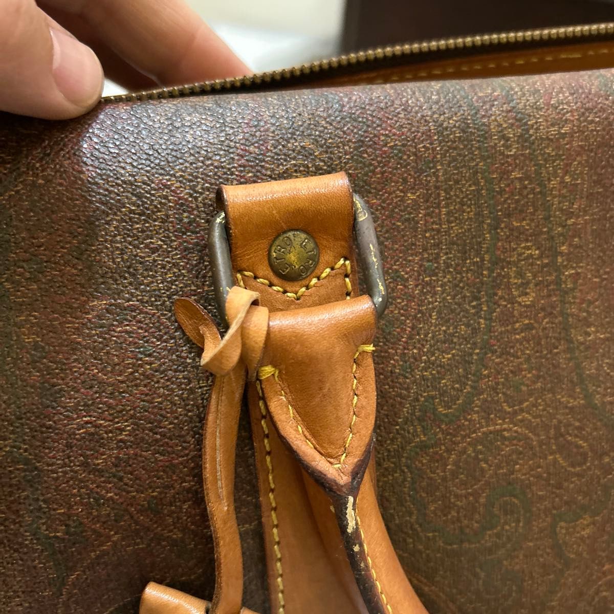 まあまあ美品】ETRO エトロ ペイズリー柄 ボストンバッグ まあまあ美品】ETRO エトロ ペイズリー柄 ボストンバッグ