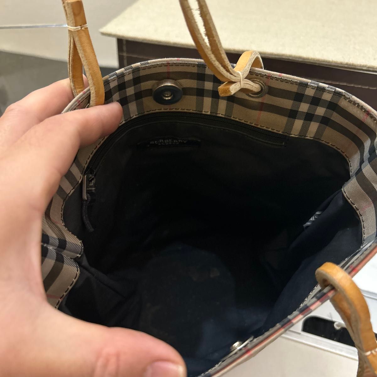 まあまあ美品】 BURBERRY バーバリー ノバチェック トートバッグ まあまあ美品】 BURBERRY バーバリー ノバチェック トートバッグ