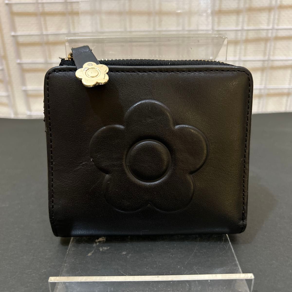 使い勝手抜群♪】マリークワント 折りたたみ財布 (MARY QUANT