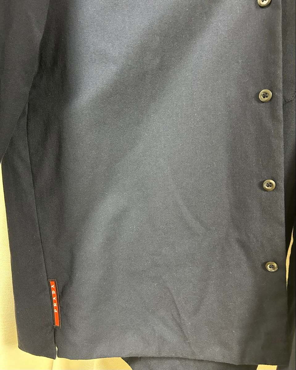 PRADA Over-shirt プラダ シャツ ネイビー L|Yahoo!フリマ(旧 PRADA Over-shirt プラダ シャツ ネイビー L|Yahoo!フリマ(旧