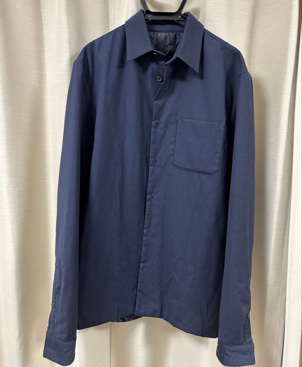 PRADA Over-shirt プラダ シャツ ネイビー L|Yahoo!フリマ(旧 PRADA Over-shirt プラダ シャツ ネイビー L|Yahoo!フリマ(旧
