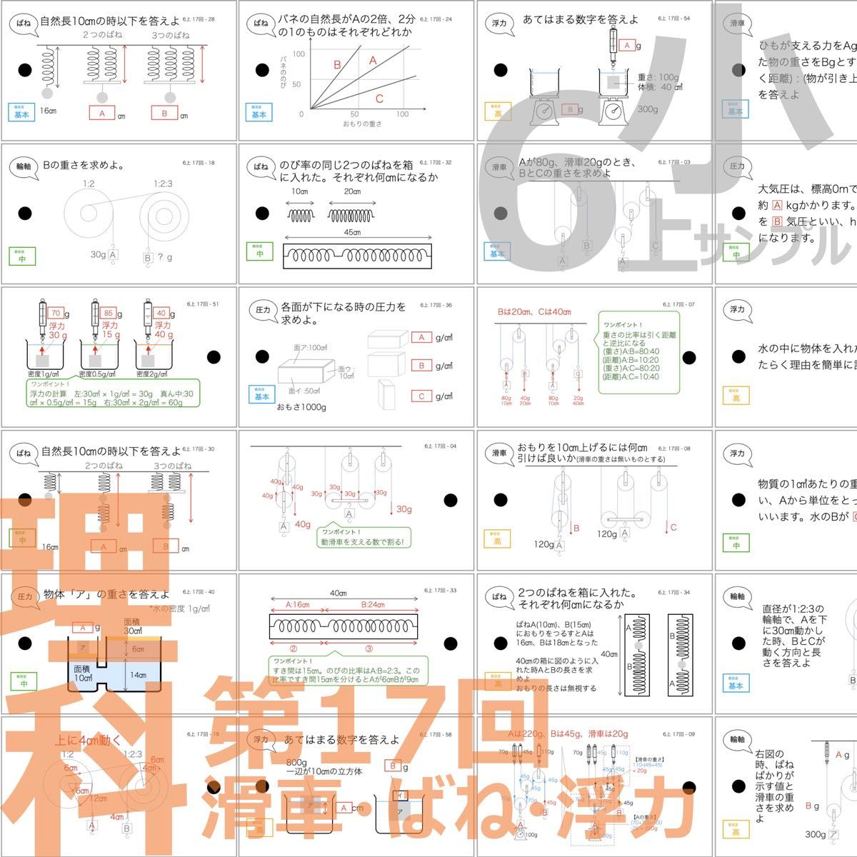 中学受験 暗記カード【6年上 社会・理科 10-17回】予習シリーズ 中学受験 暗記カード【6年上 社会・理科 10-17回】予習シリーズ