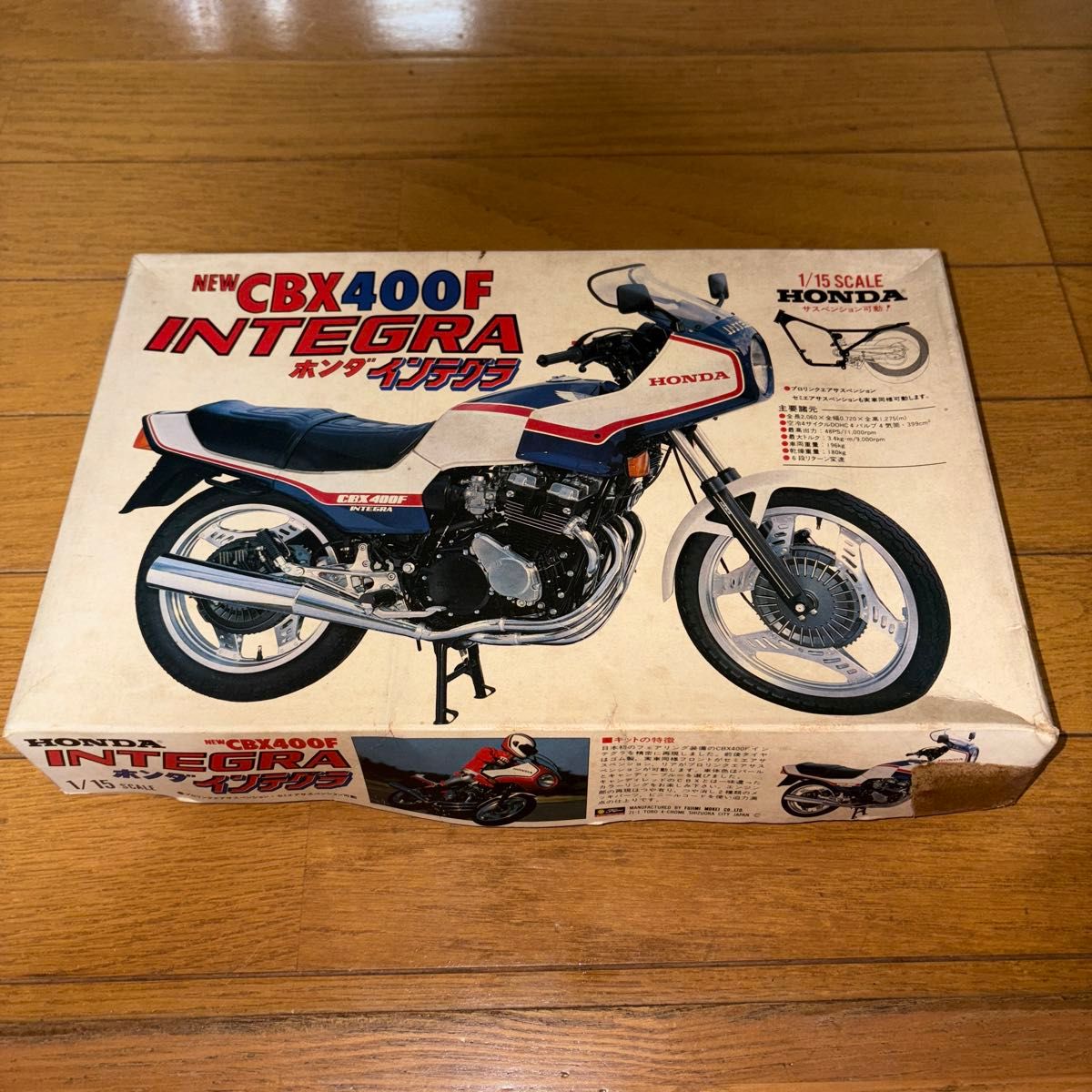 ホンダ インテグラ CBX400F プラモデル 1/15 新品未開封|Yahoo ホンダ インテグラ CBX400F プラモデル 1/15 新品未開封|Yahoo