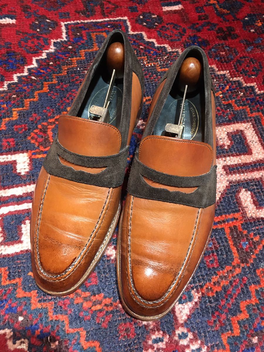 WILD SMITH LEATHER COIN LOAFER MADE IN ENGLAND/ワイルドスミスレザーコインローファー5 F