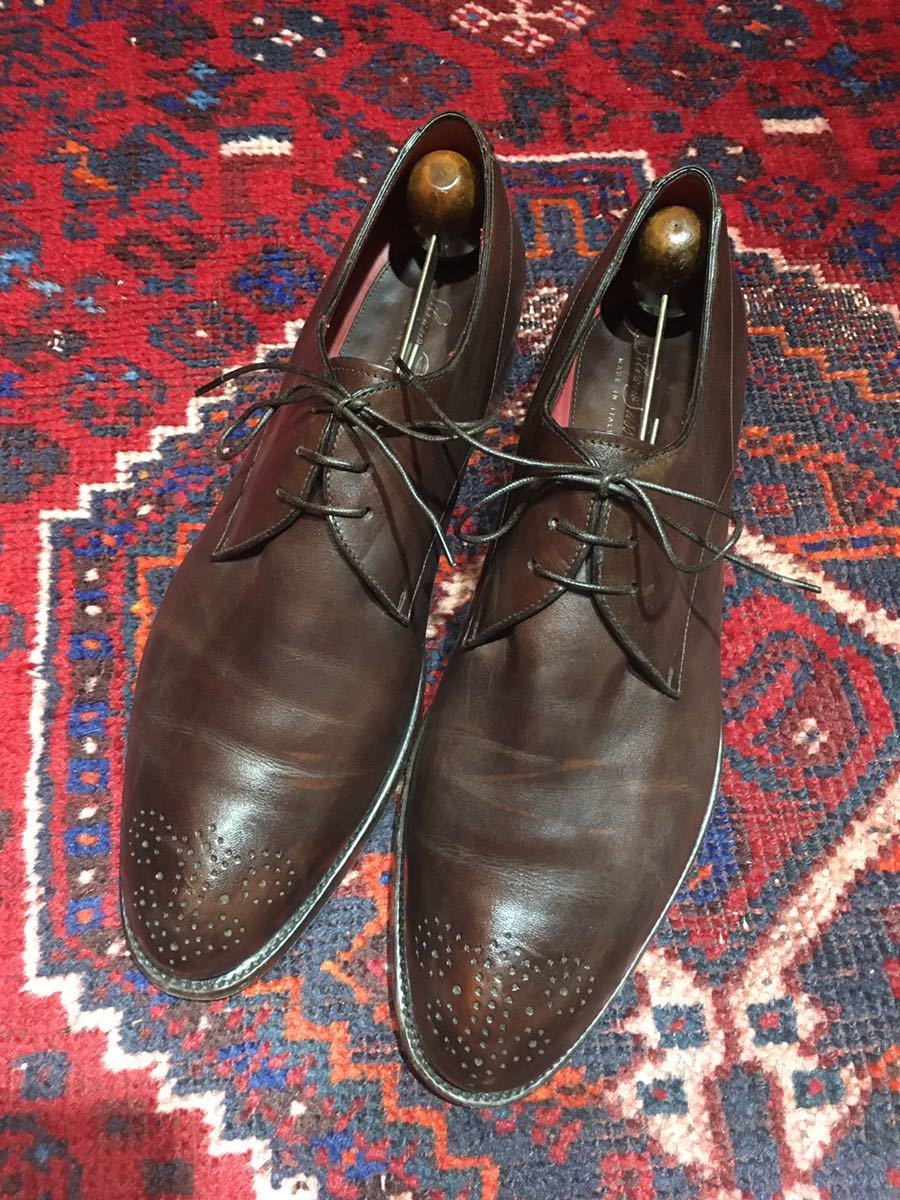 SILVANO SASSETTI LEATHER BROGUE SHOES MADE IN ITALY/シルヴァノ