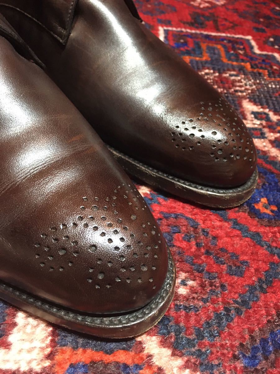 SILVANO SASSETTI LEATHER BROGUE SHOES MADE IN ITALY/シルヴァノサセッティレザーブローグシューズ7 1/2 D