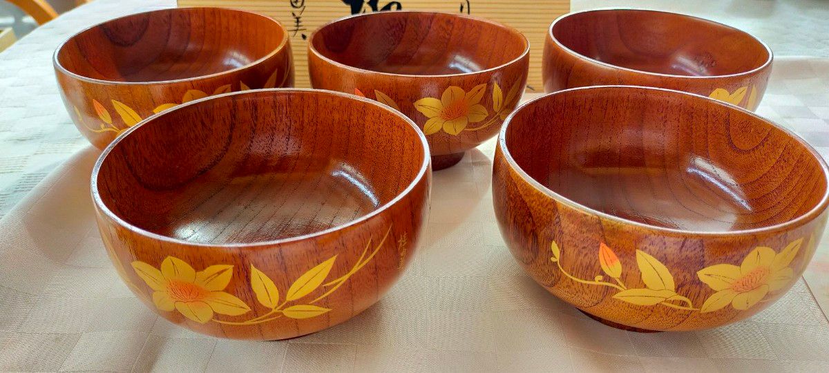 桂由美 漆器 天然木 汁椀 御椀 木製うるし塗り おわん セット 桂由美 漆器 天然木 汁椀 御椀 木製うるし塗り おわん セット