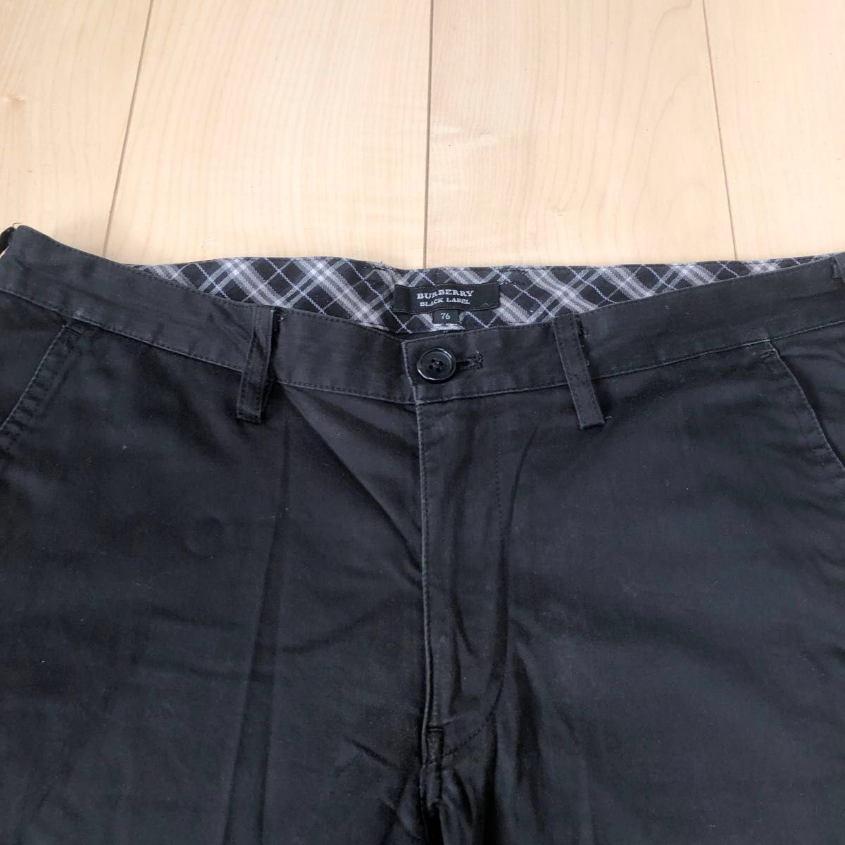 BURBERRY BLACK LABEL バーバリー パンツ 76 ブラック 三陽商会 BURBERRY BLACK LABEL バーバリー パンツ 76 ブラック 三陽商会