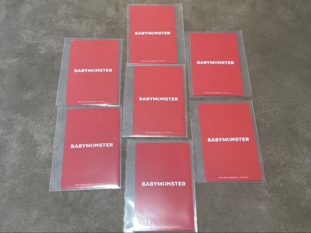 BABYMONSTER 会場限定 CD 購入特典トレカA 7種コンプリート BABYMONSTER 会場限定 CD 購入特典トレカA 7種コンプリート