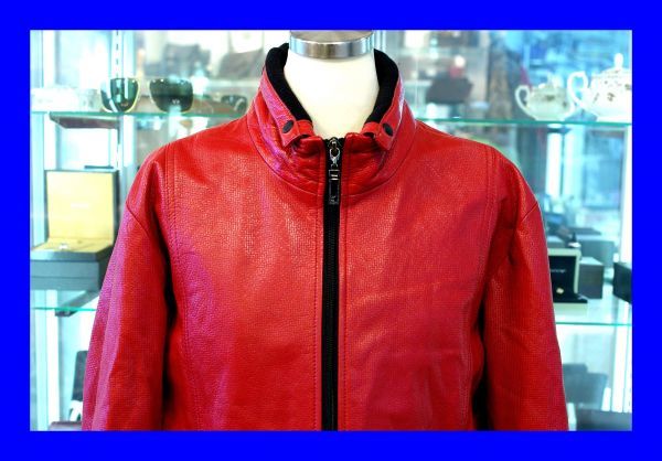 ○美品 barassi MILANO バラシ ミラノ 羊革 ラムレザー ジャケット 48