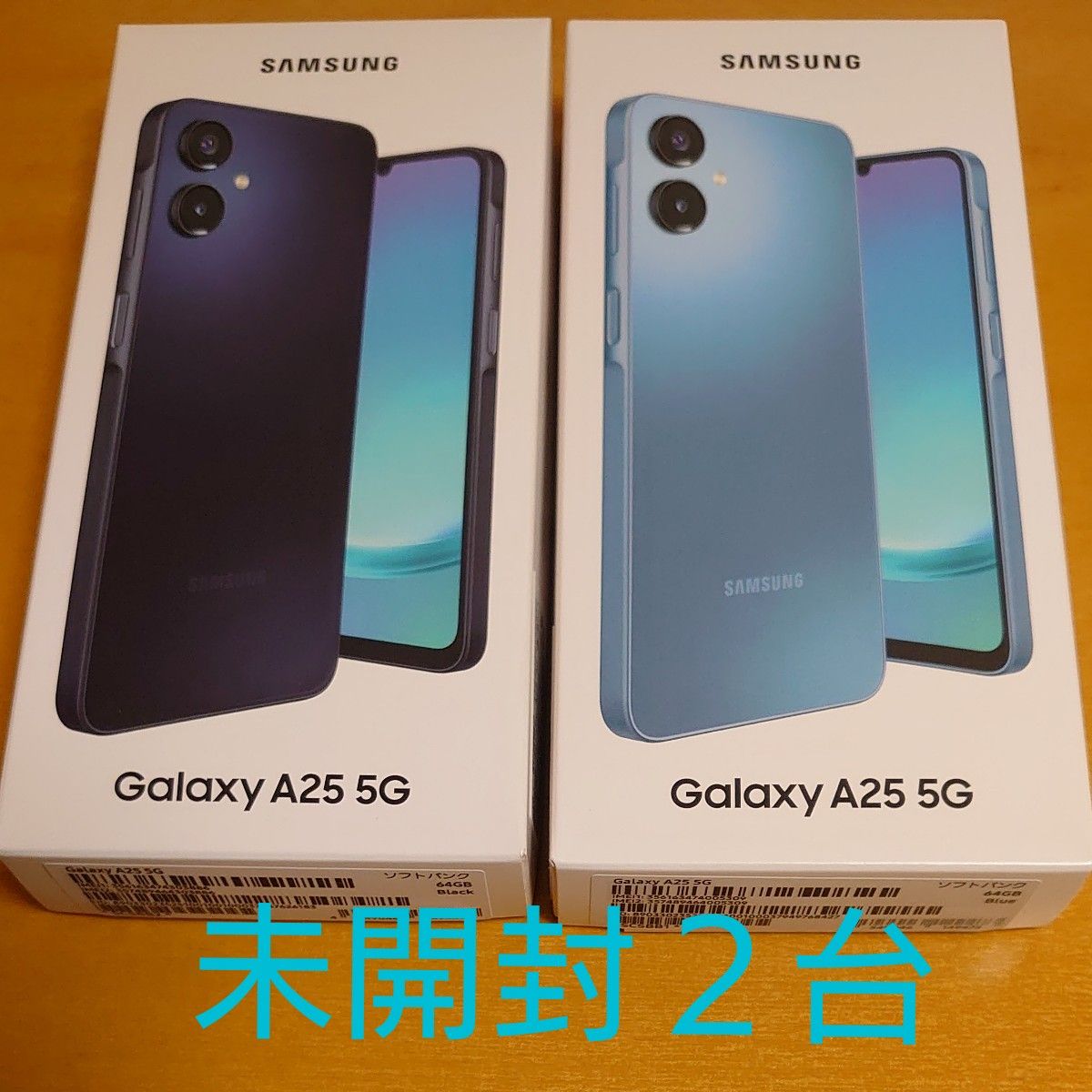未開封2台】Galaxy A25 5G スマートフォン Samsung ブラック 未開封2台】Galaxy A25 5G スマートフォン Samsung ブラック