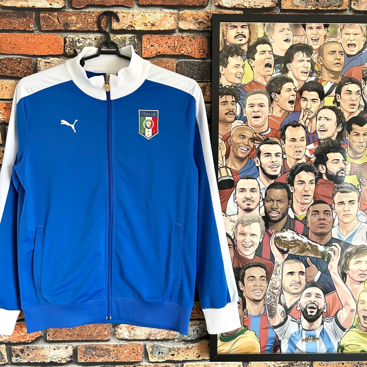 サッカー イタリア代表 トラックジャケット PUMA プーマ 刺繍 サッカー イタリア代表 トラックジャケット PUMA プーマ 刺繍