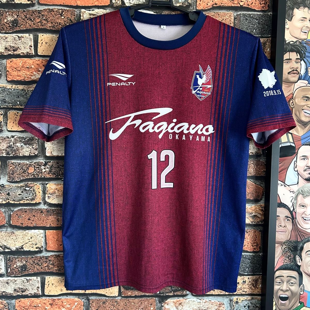 サッカー ファジアーノ岡山 ユニフォーム ゲームシャツ サッカー ファジアーノ岡山 ユニフォーム ゲームシャツ