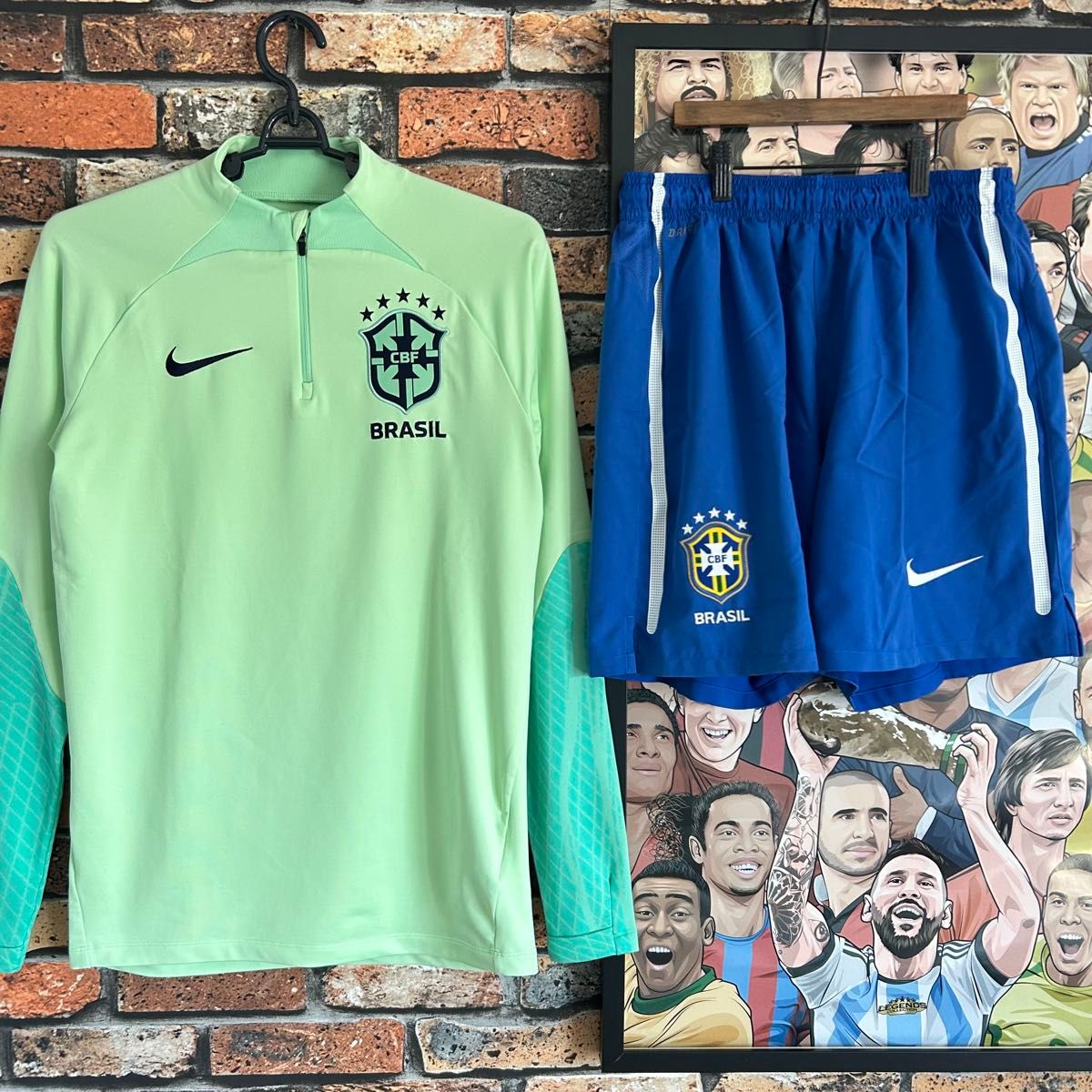 サッカー ブラジル代表 セットアップ 上下セット NIKE ドリル サッカー ブラジル代表 セットアップ 上下セット NIKE ドリル