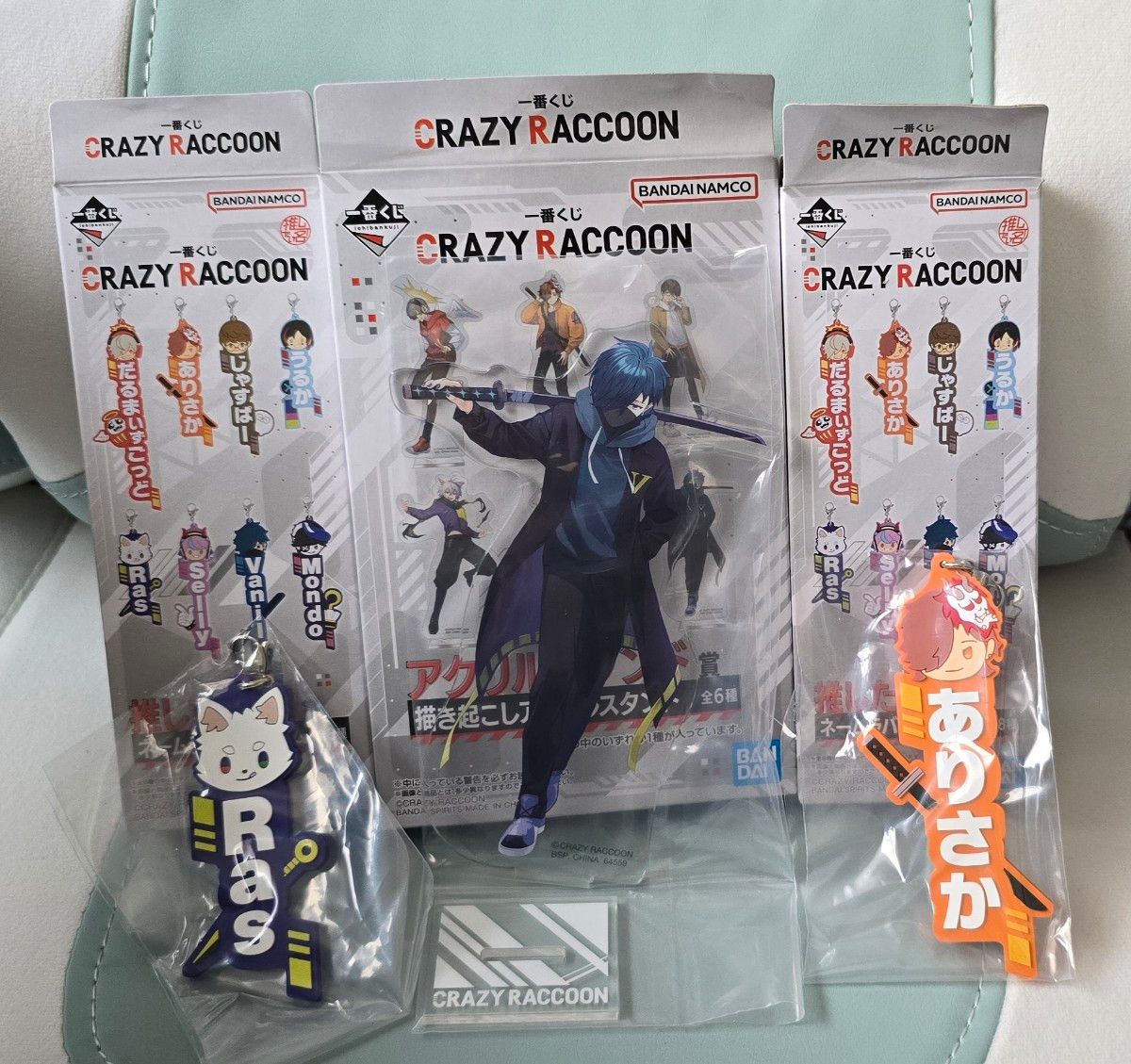 CRAZY RACCOON 一番くじ VanilLa アクリルスタンド ありさか Ras CRAZY RACCOON 一番くじ VanilLa アクリルスタンド ありさか Ras