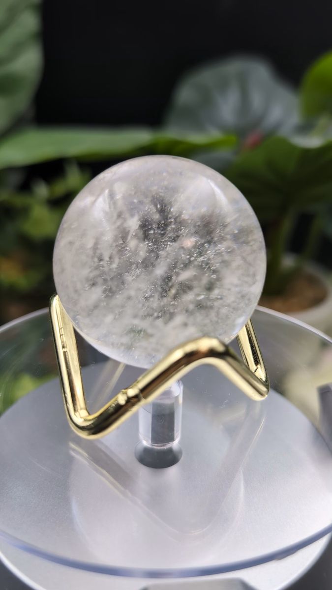 81g YL218白水晶 丸玉 ブラジル産 38.5mm